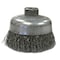 Weiler Wolverine 6" Crimped Wire Cup Brush .020" Steel Fill 5/8"-11 UNC Nut 36237 - alternate 1